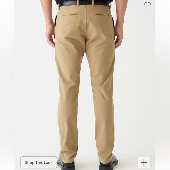 J crew 484 Slim-fit midweight tech pant dark driftwood - Picture 3 of 6